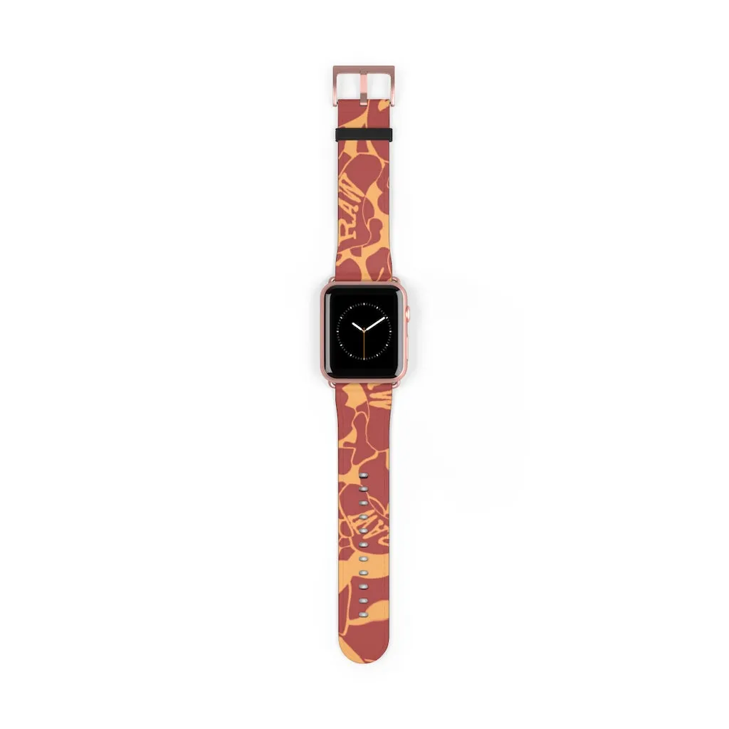 Raw Sushi "orange camo" Apple Watch Band