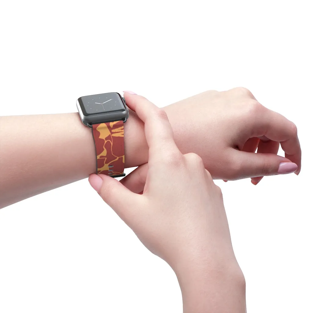 Raw Sushi "orange camo" Apple Watch Band
