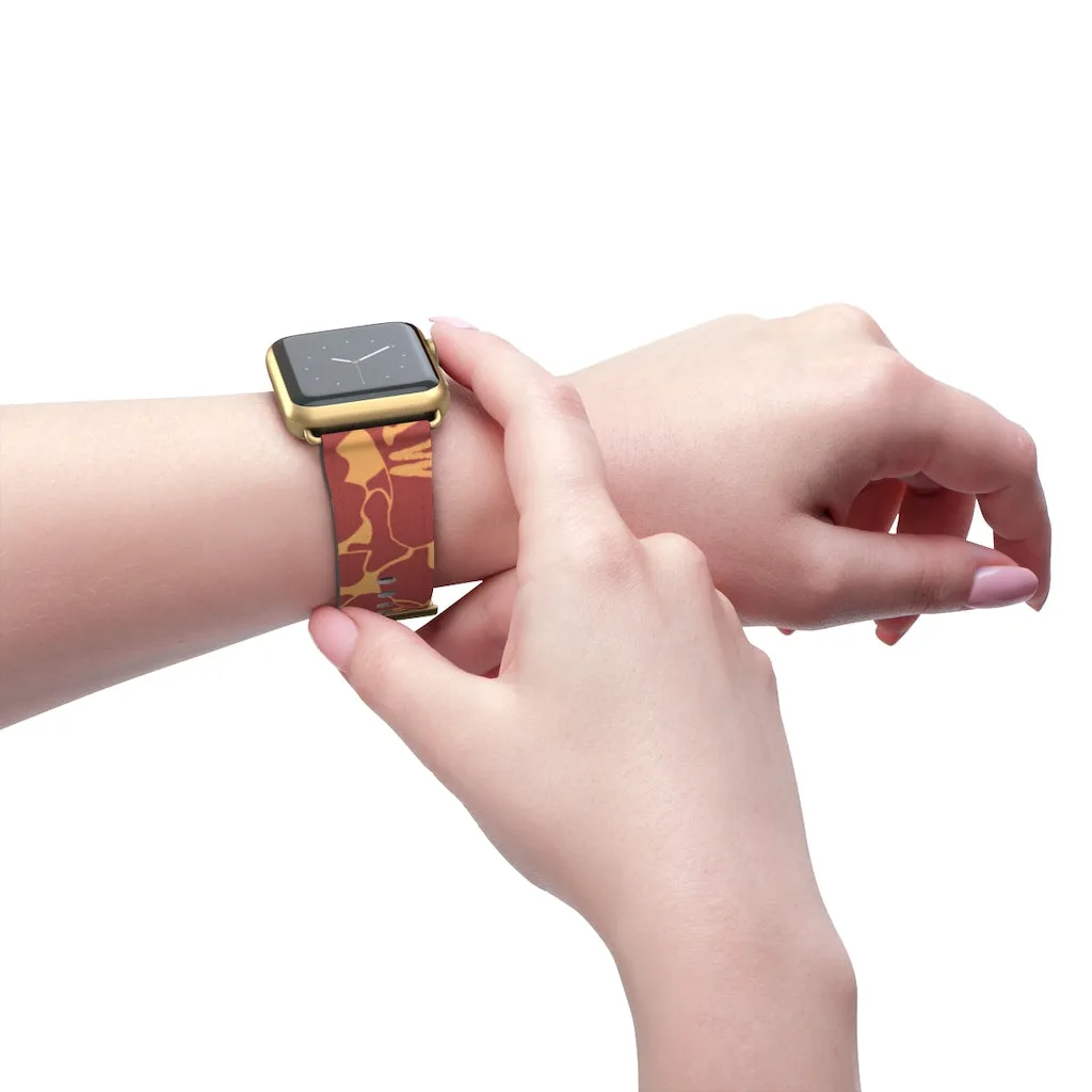 Raw Sushi "orange camo" Apple Watch Band