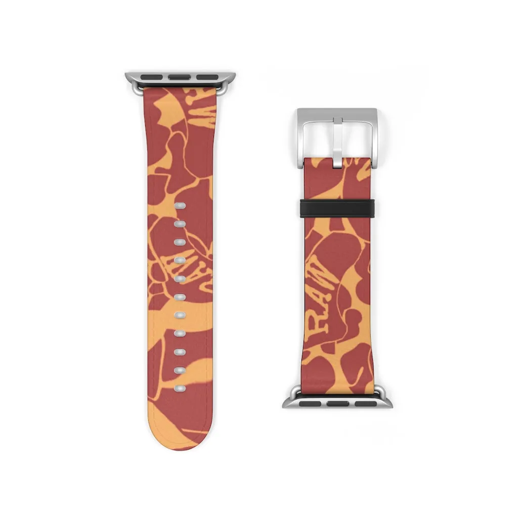 Raw Sushi "orange camo" Apple Watch Band