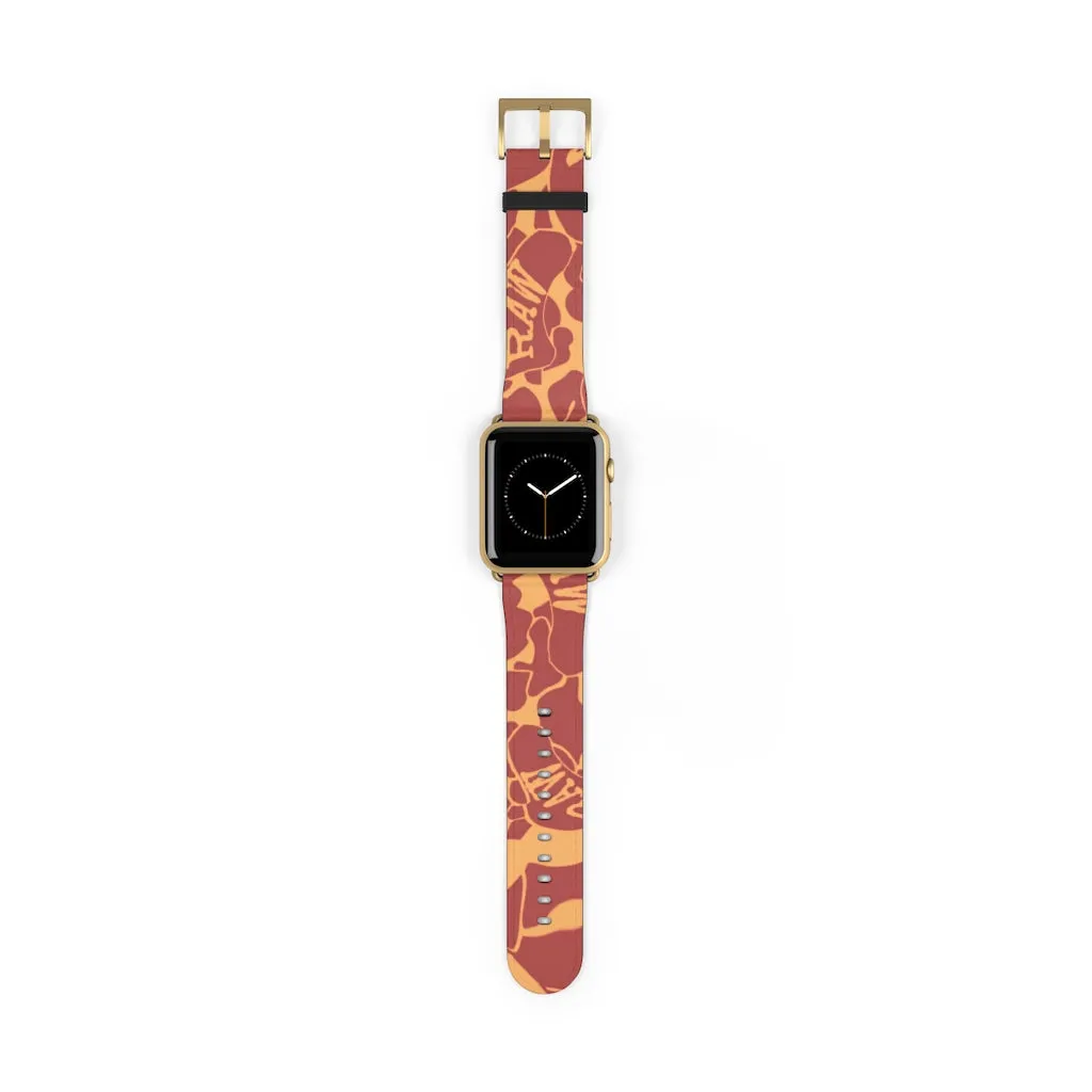 Raw Sushi "orange camo" Apple Watch Band