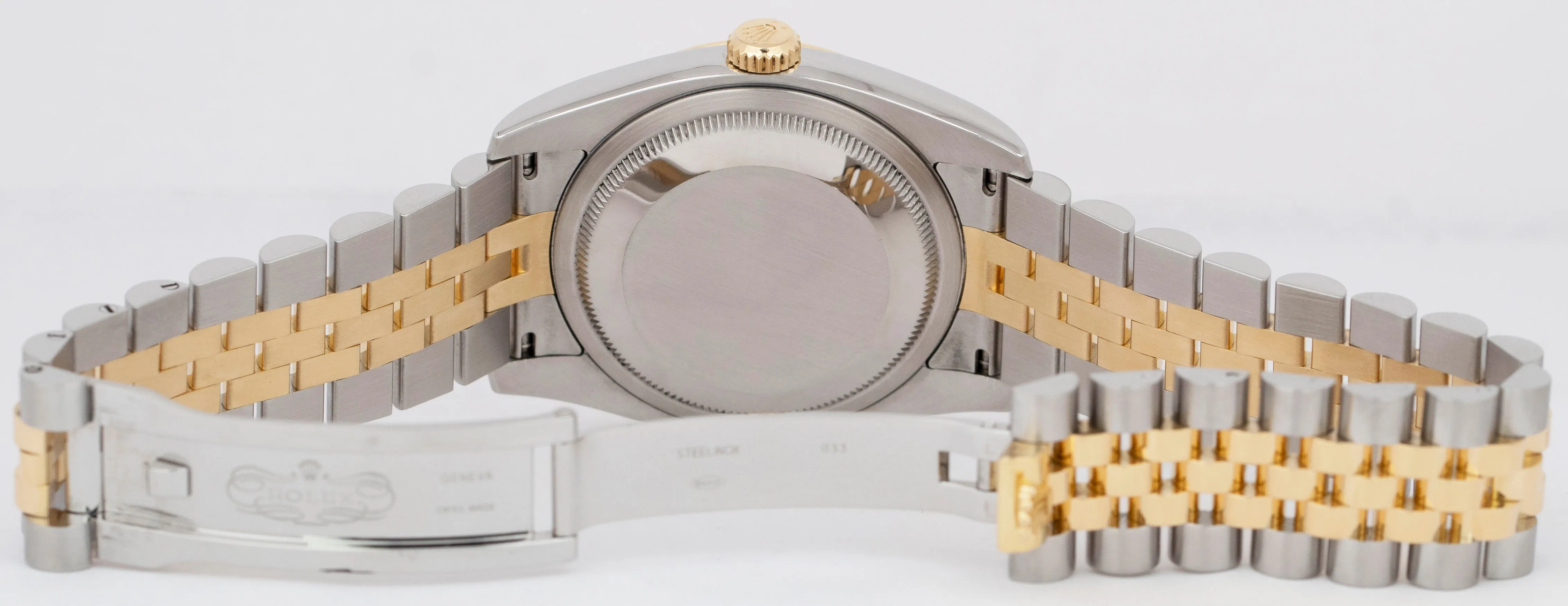 Rolex DateJust 36mm 116233 PAPERS DIAMOND Silver 18K Yellow Gold Steel Watch B P