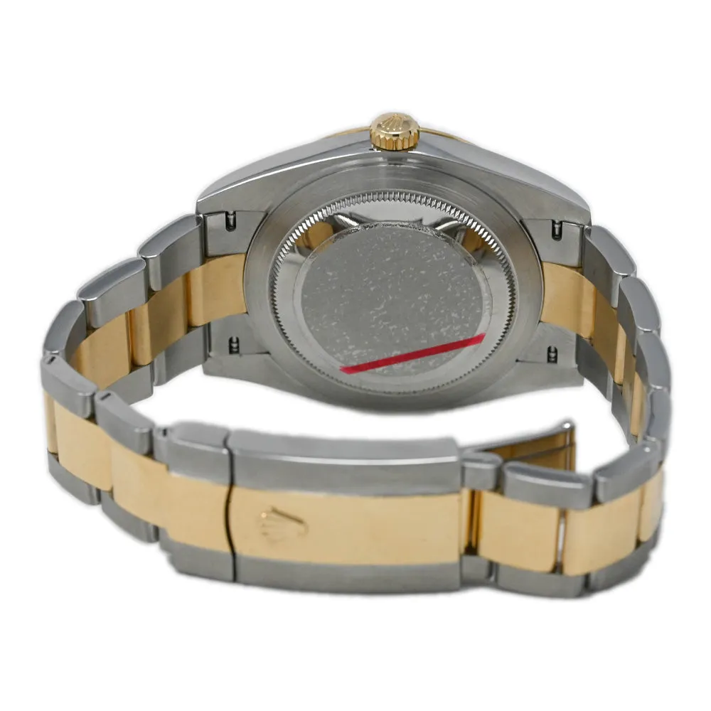 Rolex Men's Datejust 41 18K Yellow Gold & Steel 41mm Champagne Stick Dial Watch Reference #: 126333