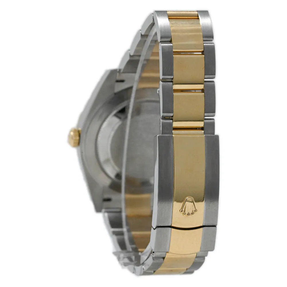 Rolex Men's Datejust 41 18K Yellow Gold & Steel 41mm Champagne Stick Dial Watch Reference #: 126333