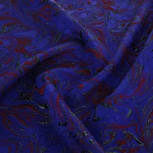Rosa Brocade Red/ Royal Fabric 150cm