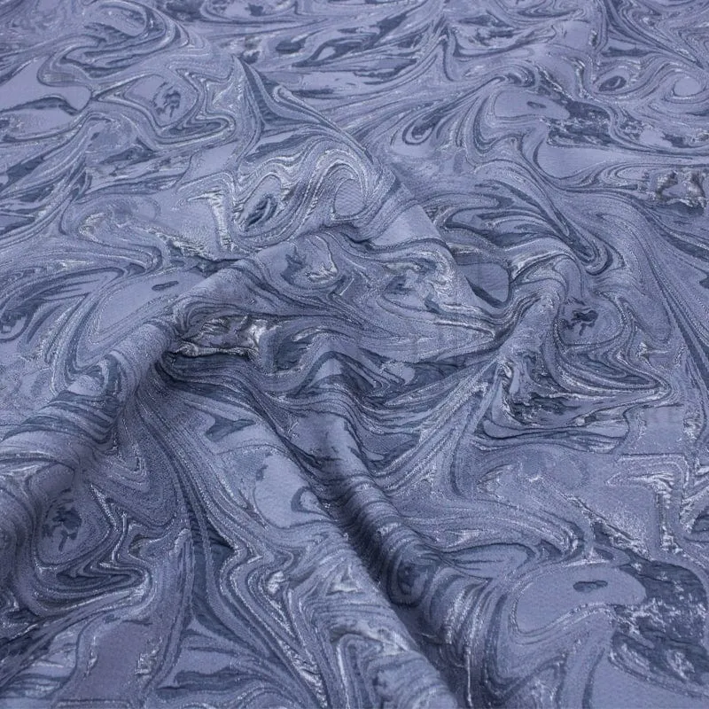 Rosa Brocade Silver Fabric 150cm