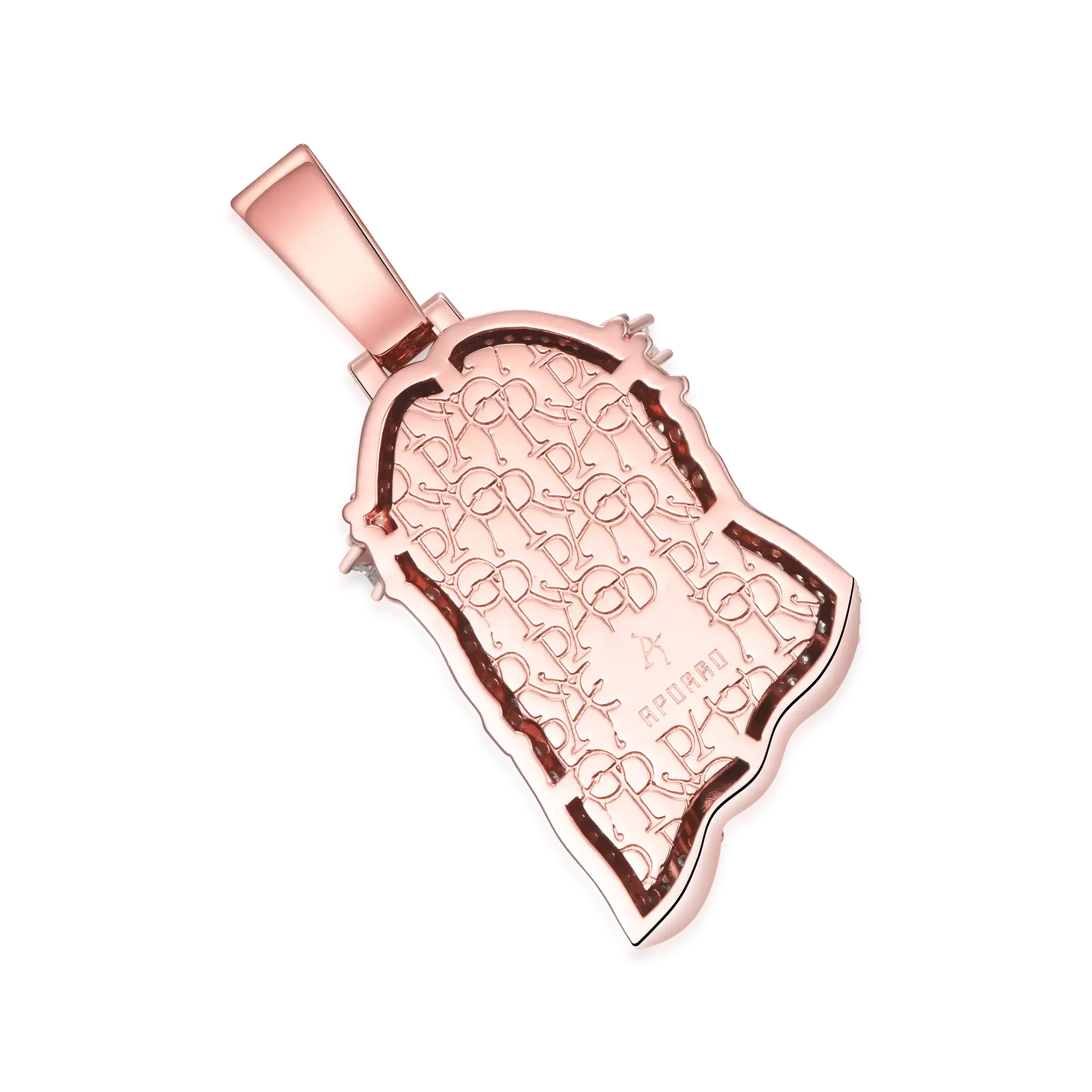 Rose Gold Stellar Jesus Pendant - Large