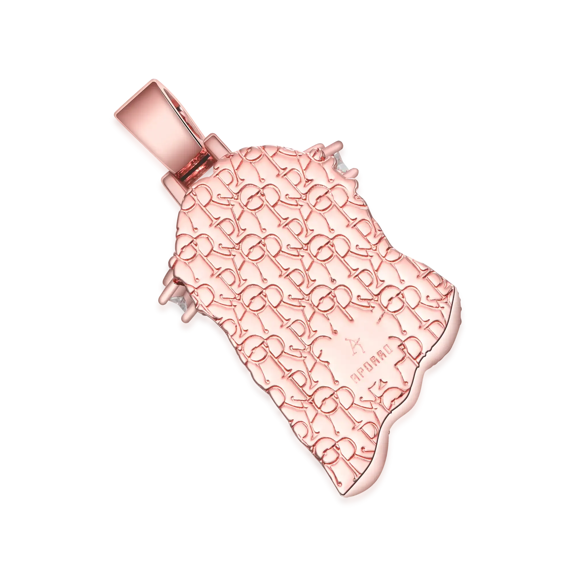 Rose Gold Stellar Jesus Pendant - Small
