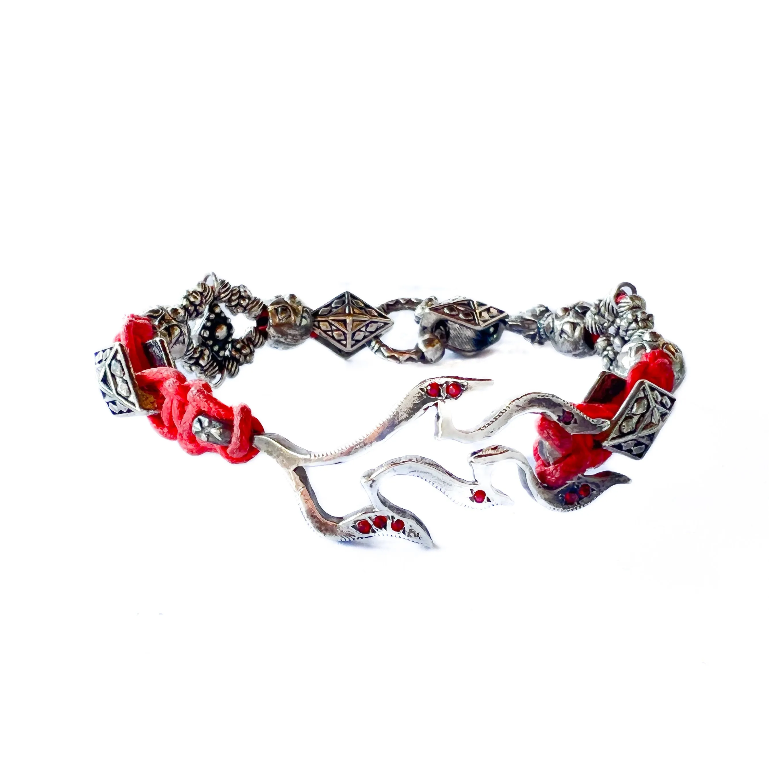 Ruby Encrusted Flame 🔥 Bracelet