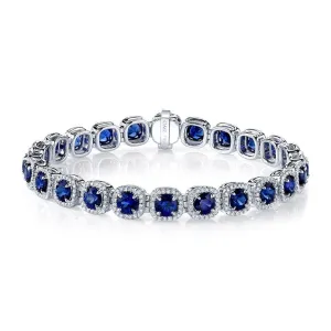 Sapphire and Diamond Bracelet