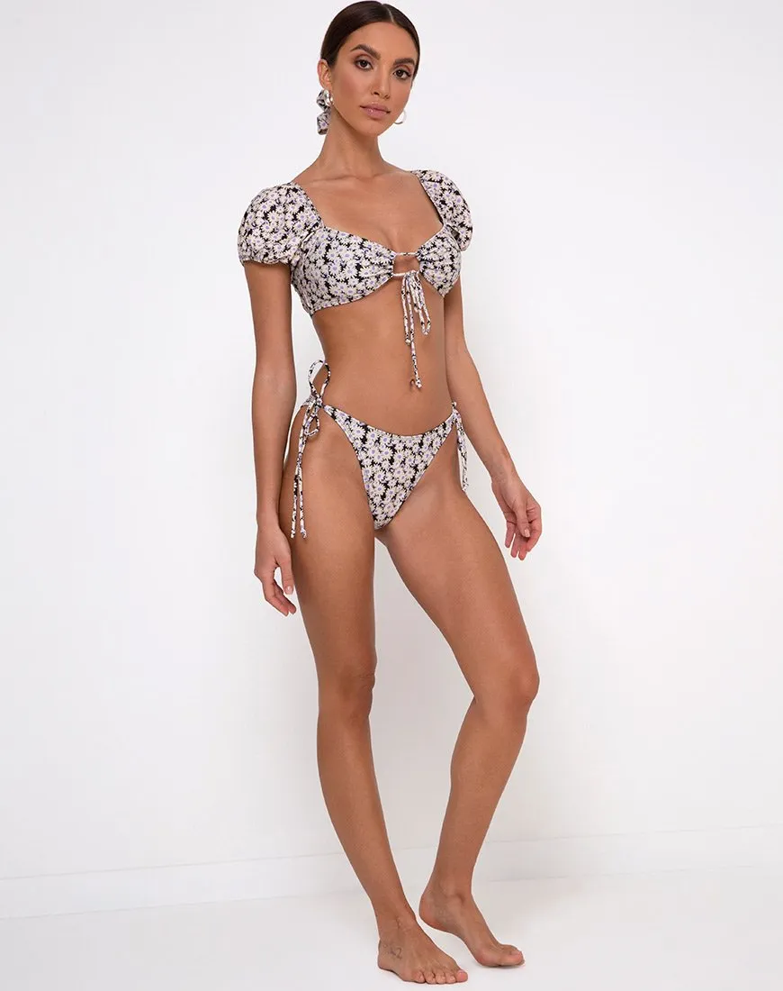 Sherla Bikini Top in Delightful Daisy