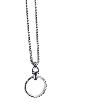 Slither and Hook Long Sterling Chain