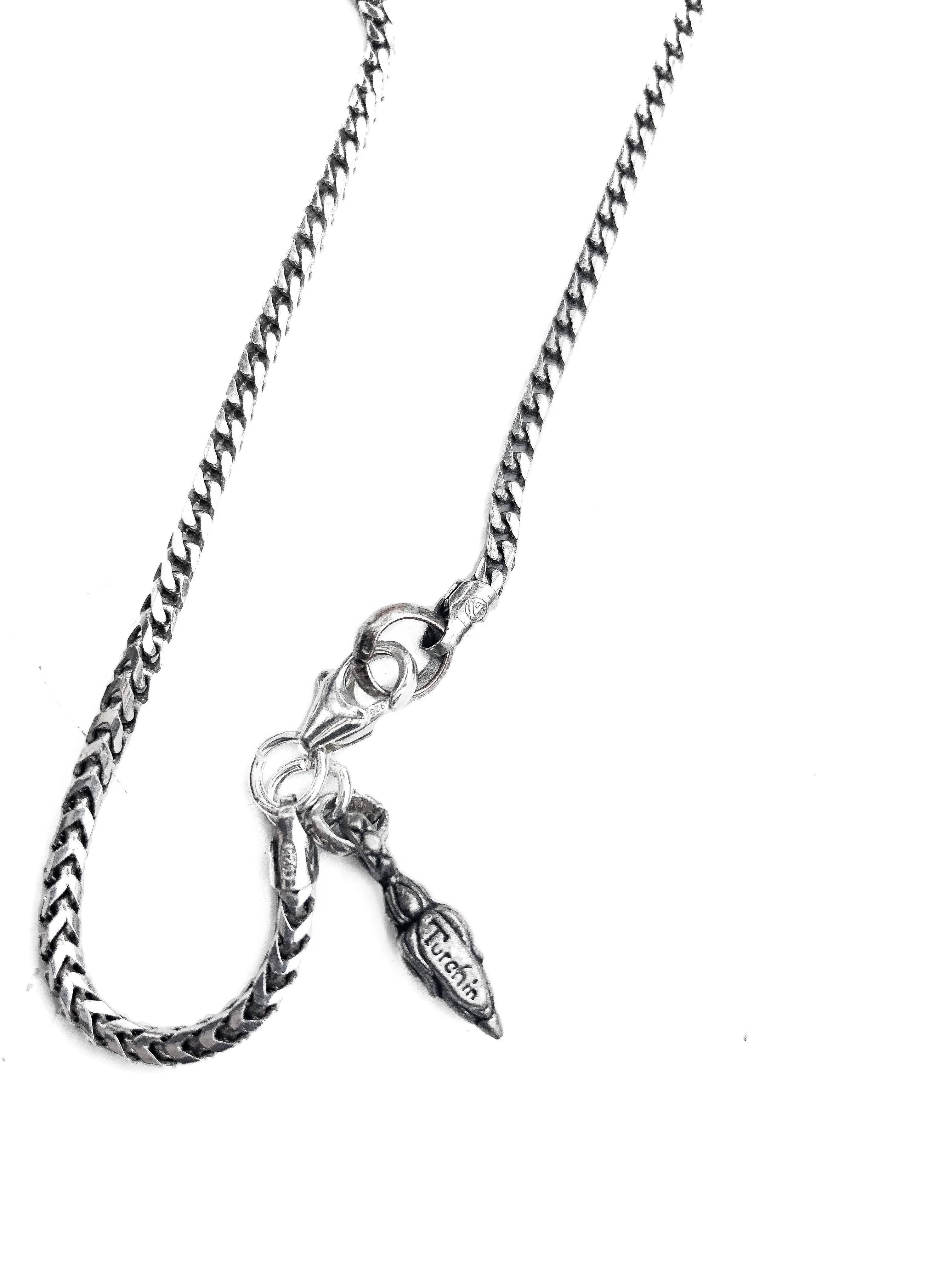 Slither and Hook Long Sterling Chain