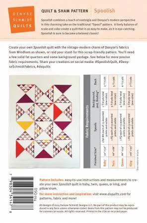 Spoolish Quilt Pattern by Denyse Schmidt