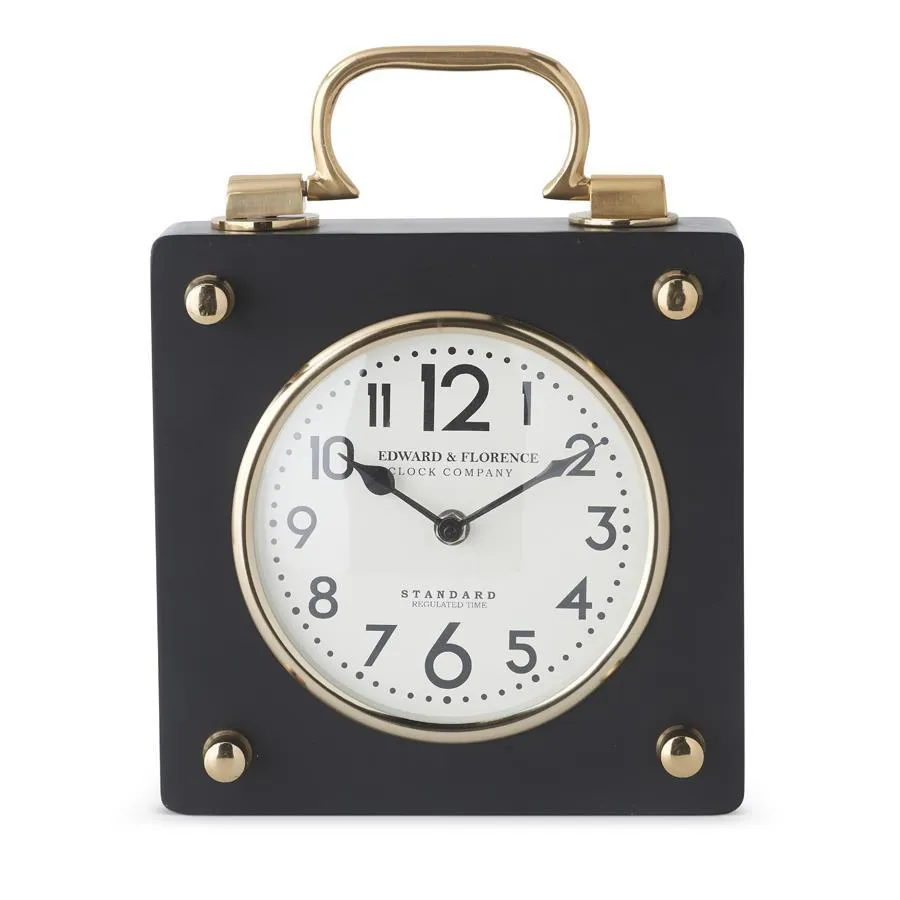 Square Metal European Clock