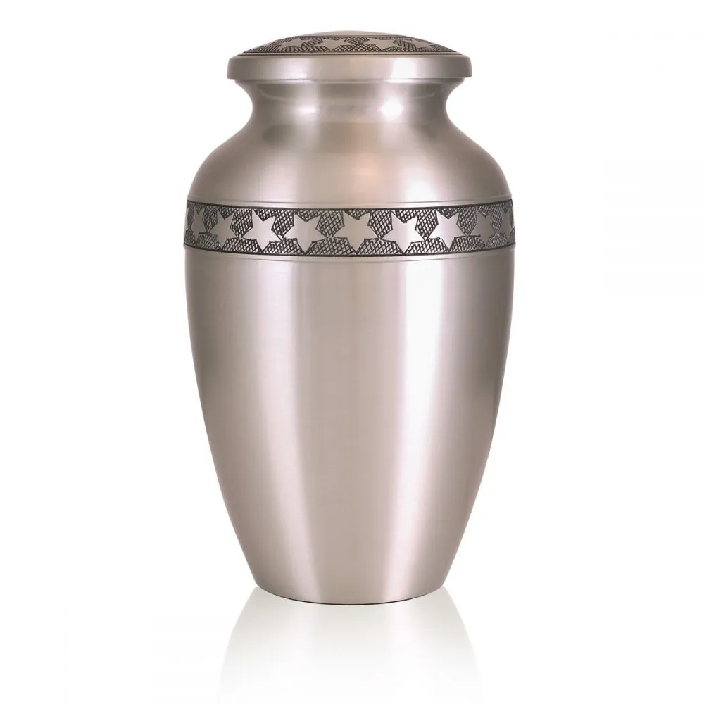 Star Bright Pewter Urn