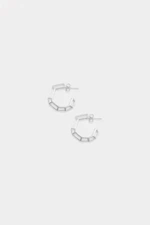Sterling Silver "Strength Hoops" in Mini
