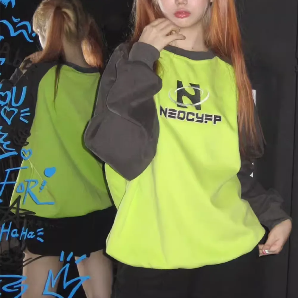 Street Contrast Raglan Sweatshirt