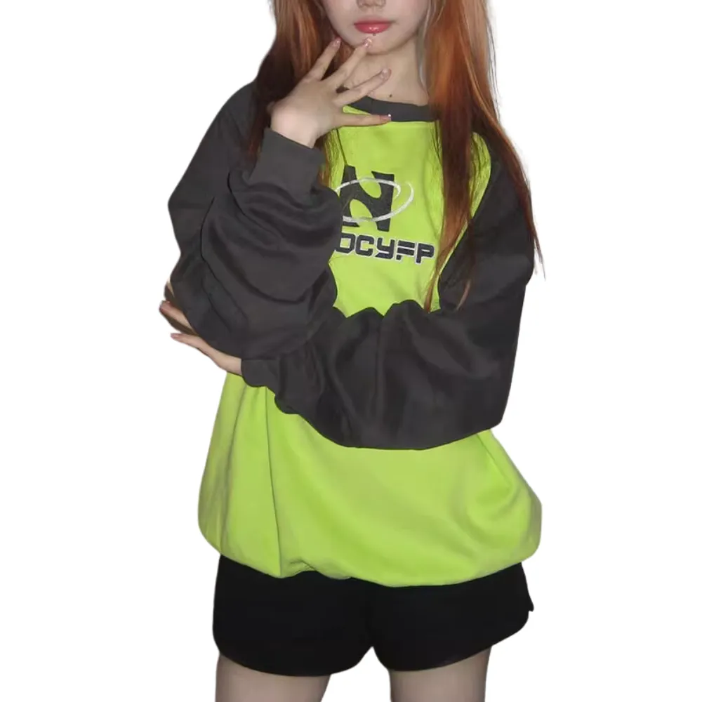 Street Contrast Raglan Sweatshirt