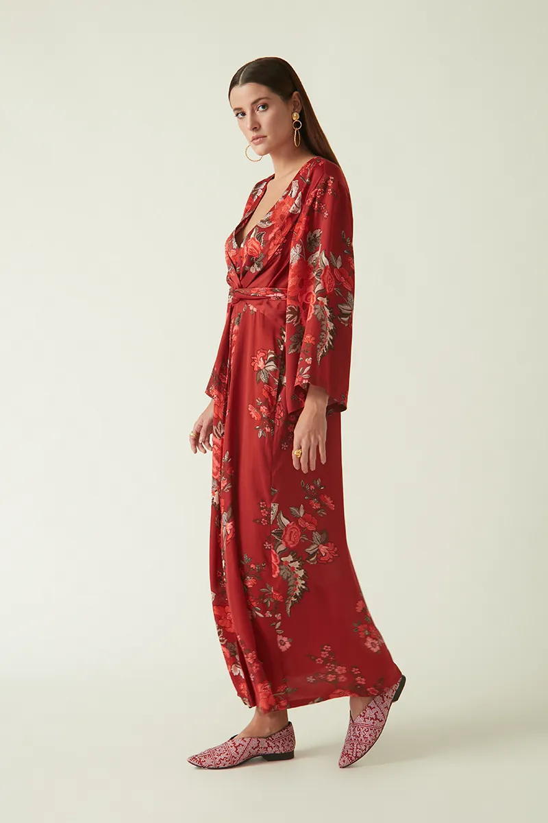 Summer Dress Satin Abong Printed-Fashion Edit Java 03A-4JV-100-Payal Pratap