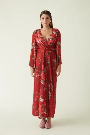 Summer Dress Satin Abong Printed-Fashion Edit Java 03A-4JV-100-Payal Pratap