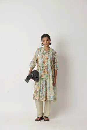 Summer Dress Shirt Silk Cotton Inyro Pintucks-Impressionist-Fashion Edit-Yc14D-46 Yc14Imp-06-Yavi