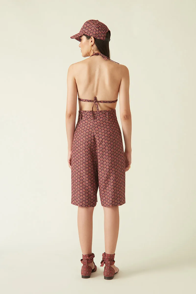 Summer Shorts Silk Printed-Fashion Edit Java 03A-2JV-135-Payal Pratap