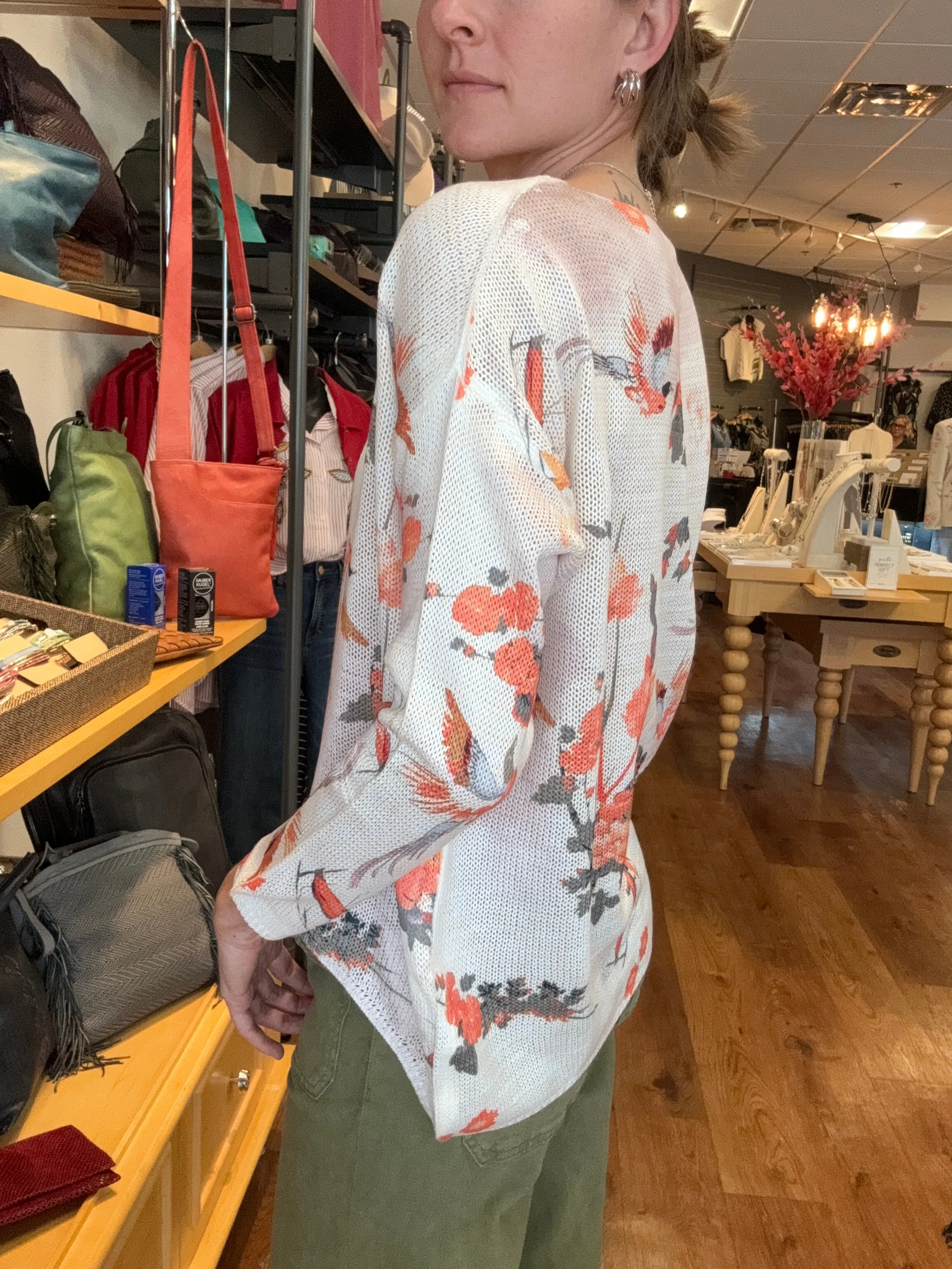 Tangerine Sakura Sweater