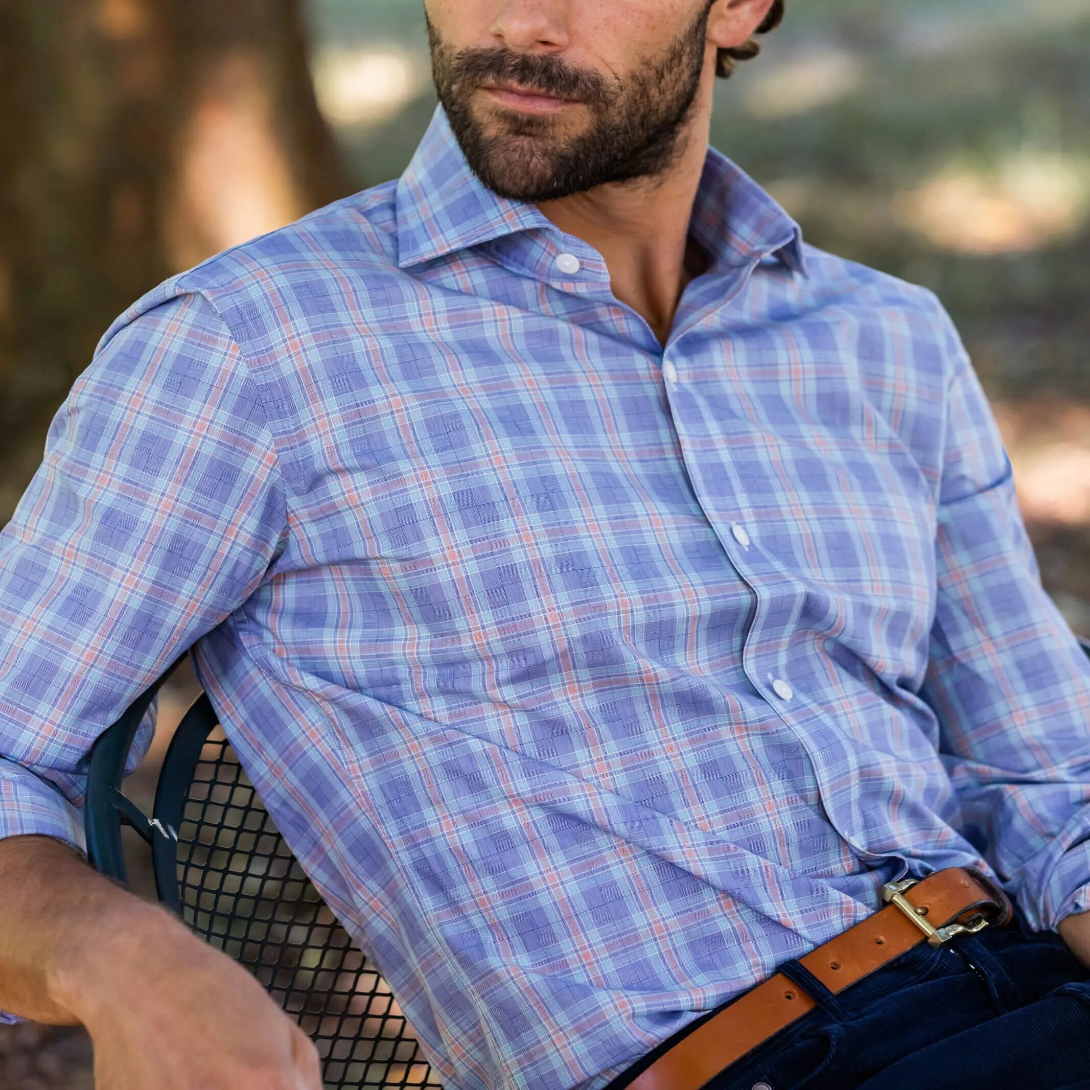 The Blue Khal Check Custom Shirt