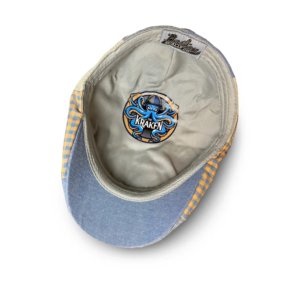 The Kraken Boston Scally Cap - Multi-Color Patchwork