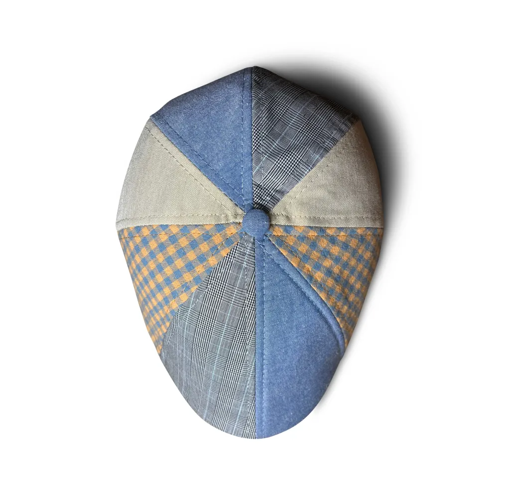 The Kraken Boston Scally Cap - Multi-Color Patchwork