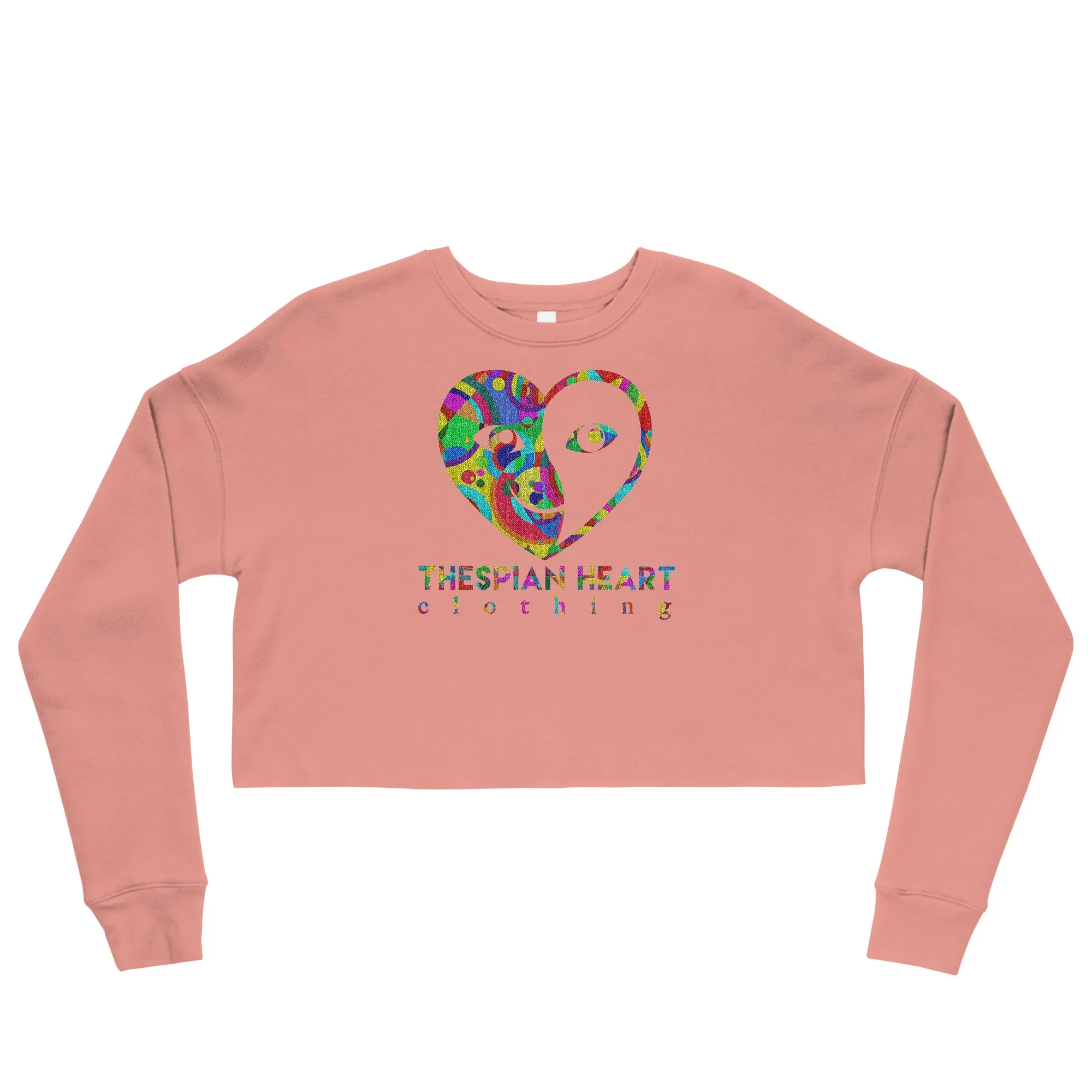 Thespian Heart Logo - Printed Crop Top Sweatshirt