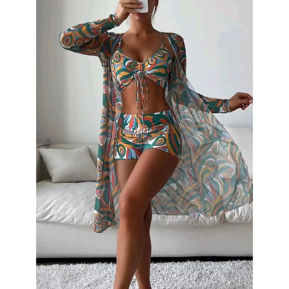 Three-piece Printed bikini