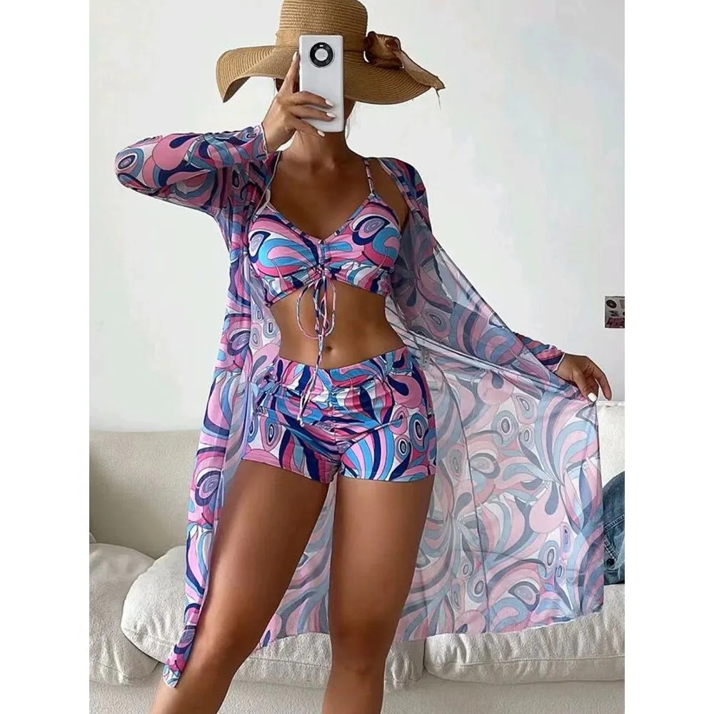 Three-piece Printed bikini