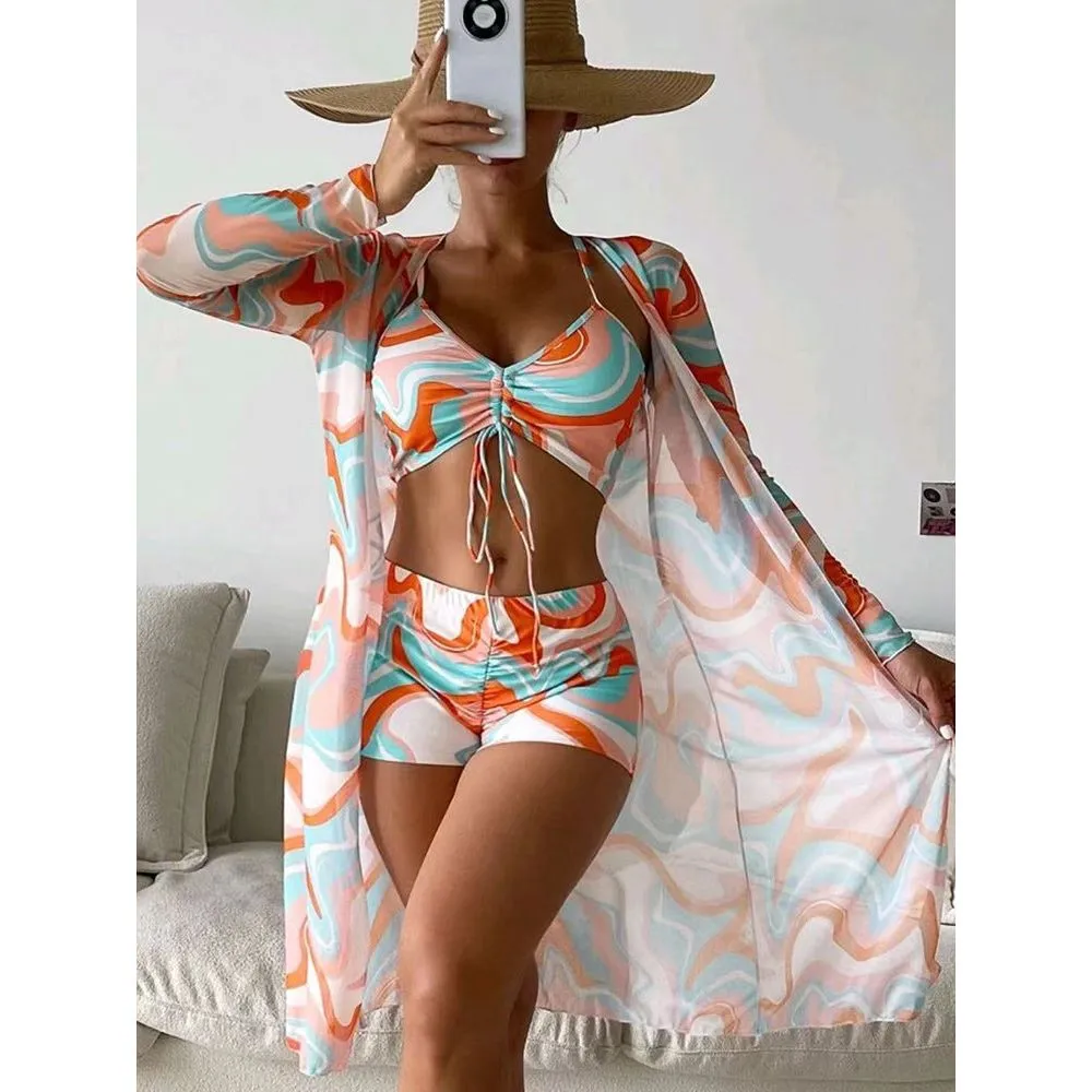 Three-piece Printed bikini