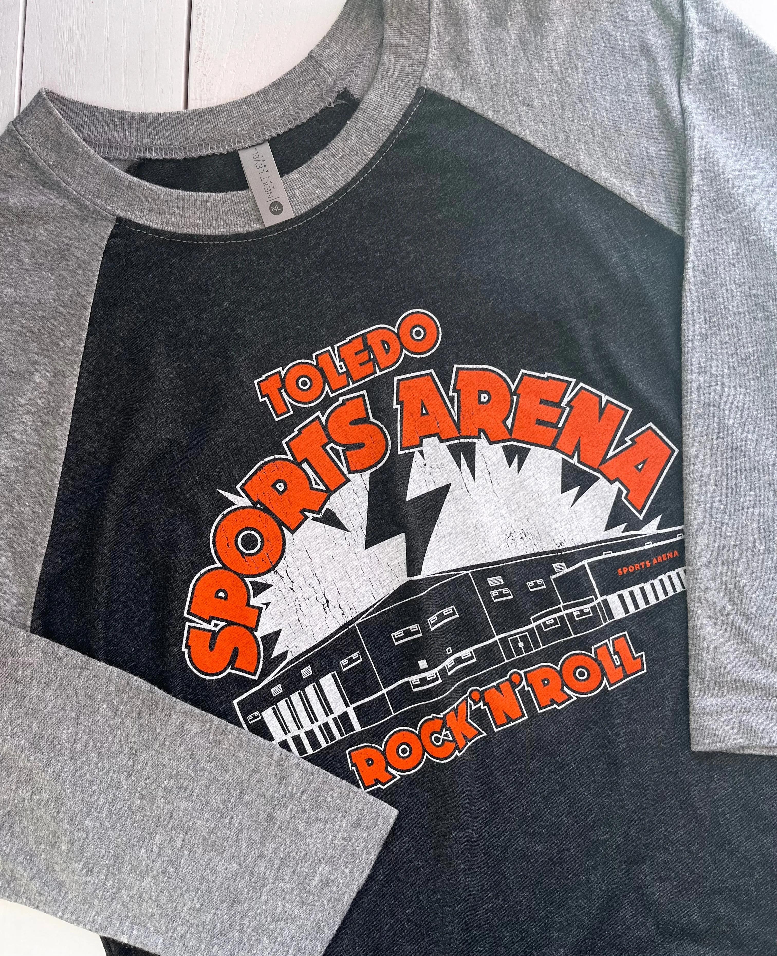 Toledo Sports Arena Rock 'N' Roll Raglan