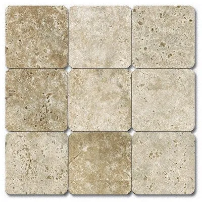Travertine Tumbled Mosaic in Tuscany Classic