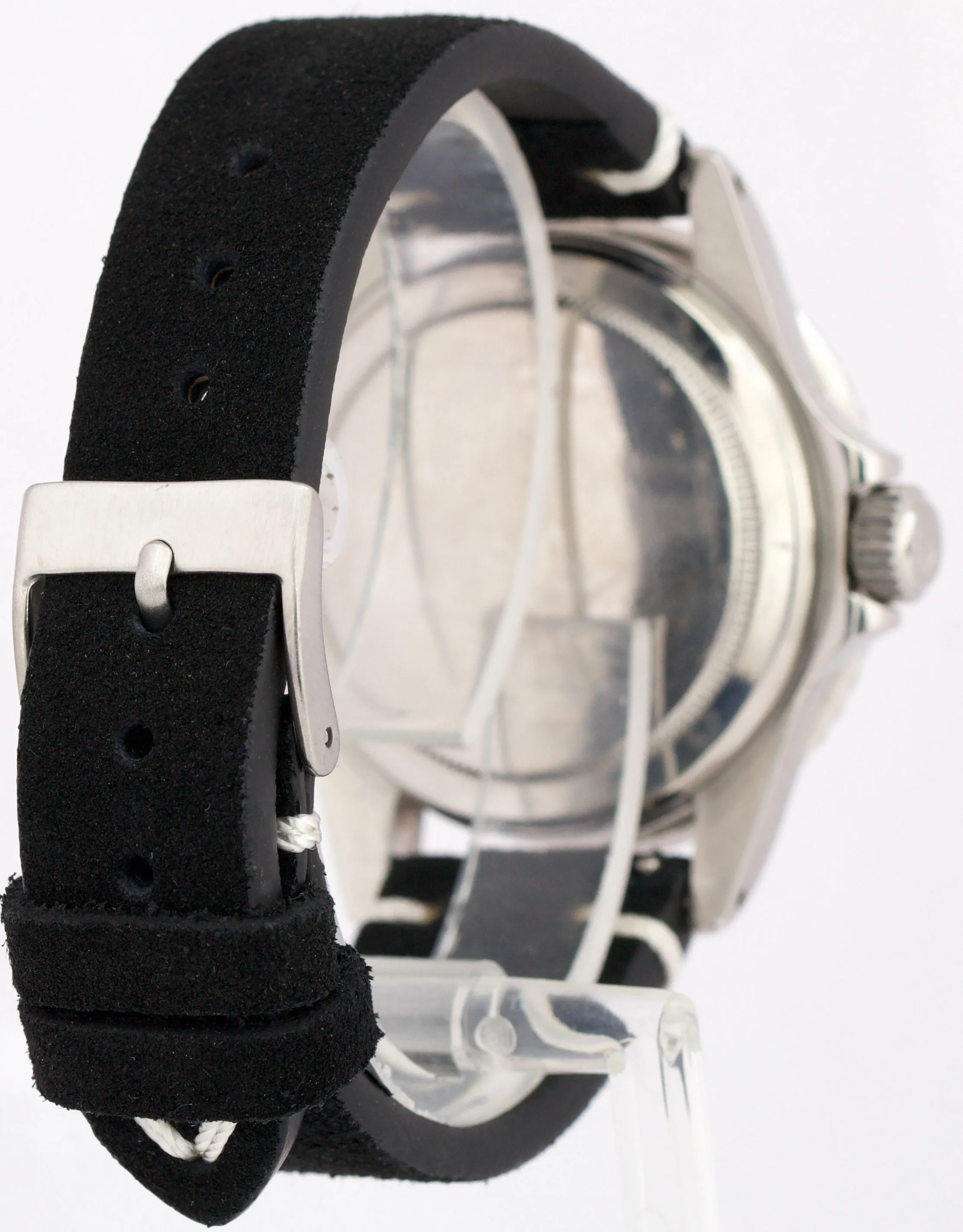 VINTAGE 1969 Rolex Submariner No-Date 5513 BLACK Red Stainless Steel 40mm Watch