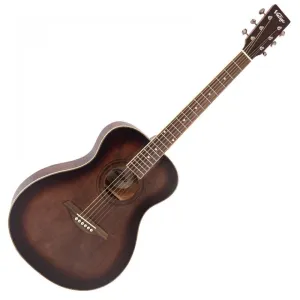Vintage Acoustic Folk Style Guitar V300 Antiqued Outfit