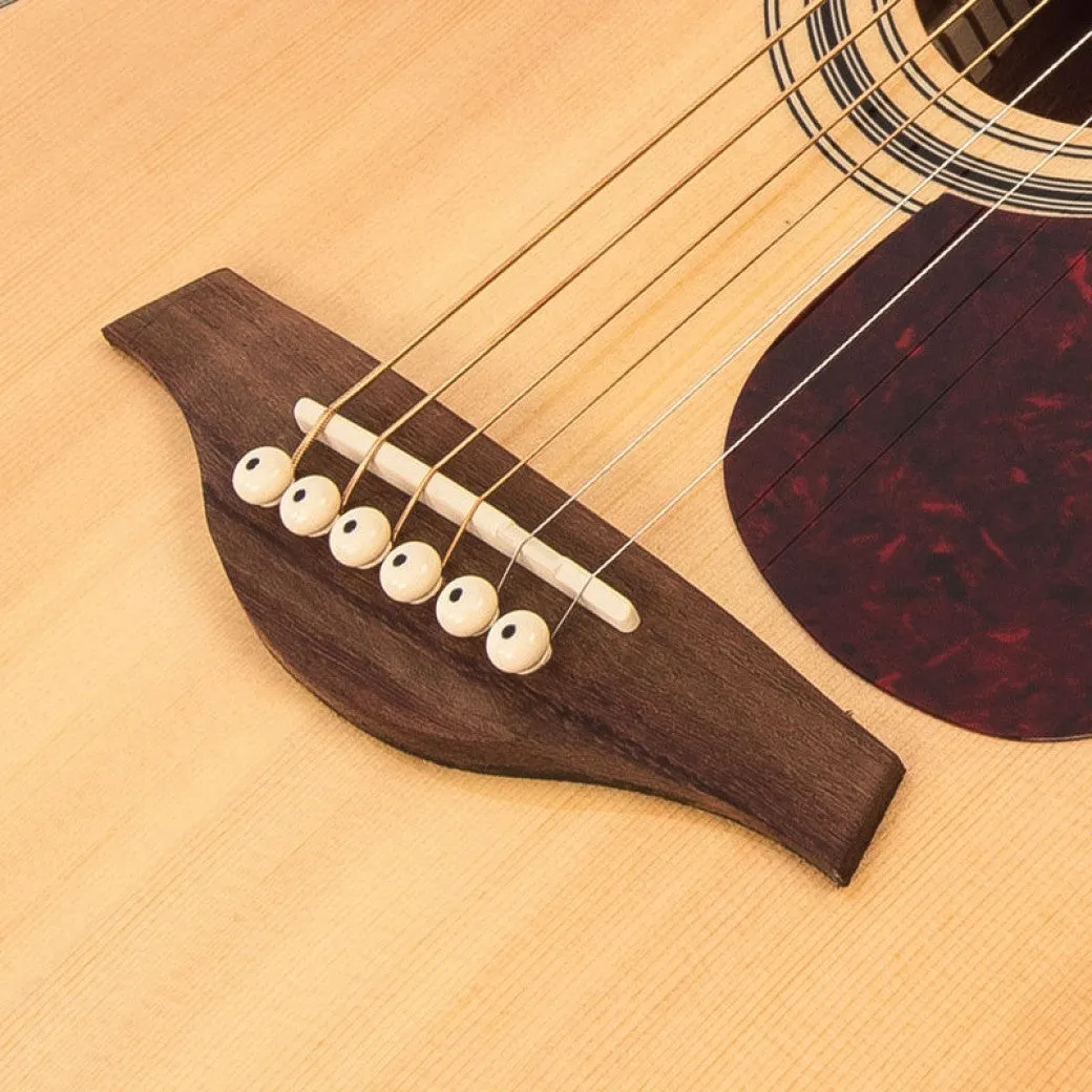 Vintage Acoustic Guitar V300 - Solid Spruce Top - Natural -
