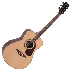 Vintage Acoustic Guitar V300 - Solid Spruce Top - Natural -