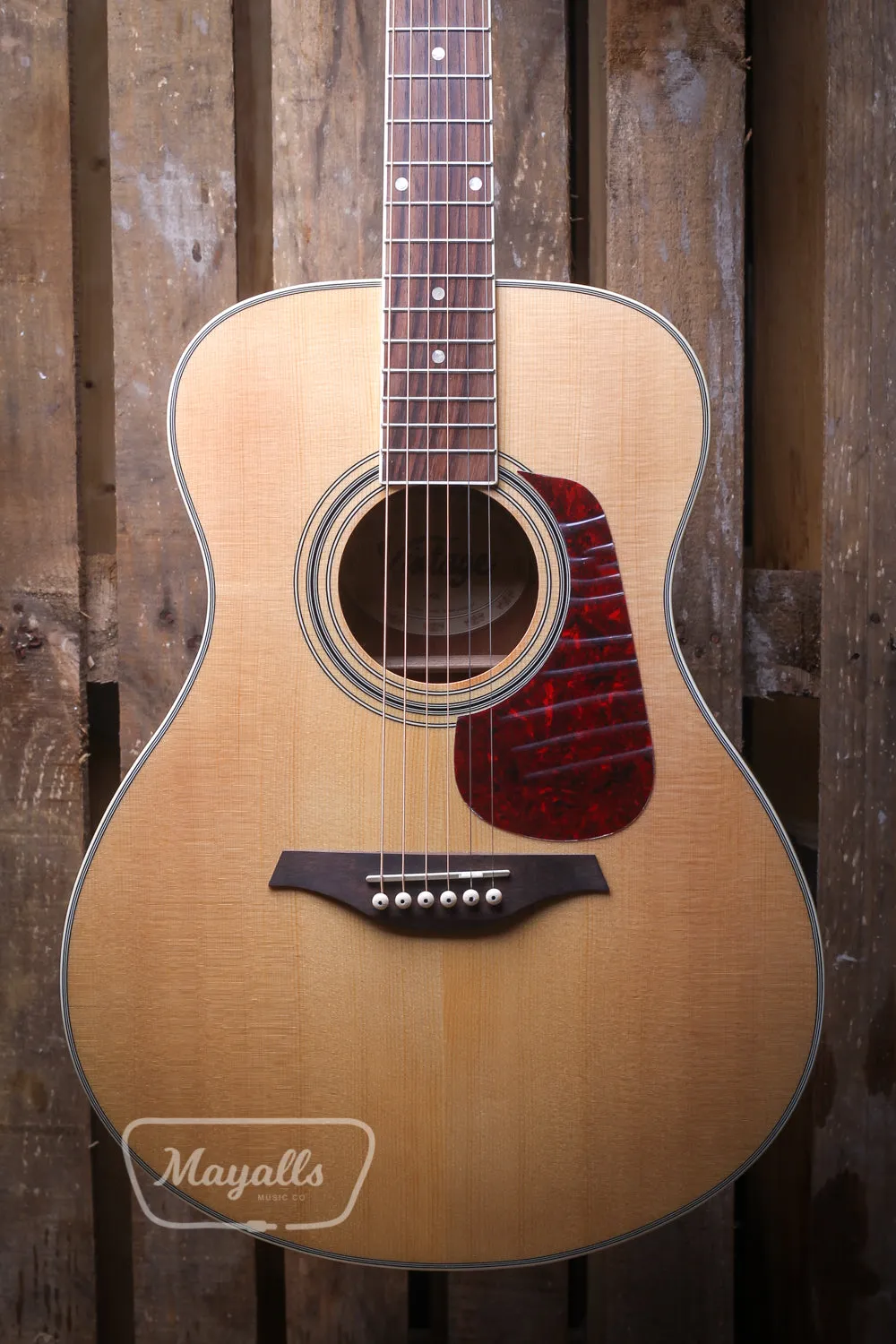 Vintage Acoustic Guitar V300 - Solid Spruce Top - Natural -