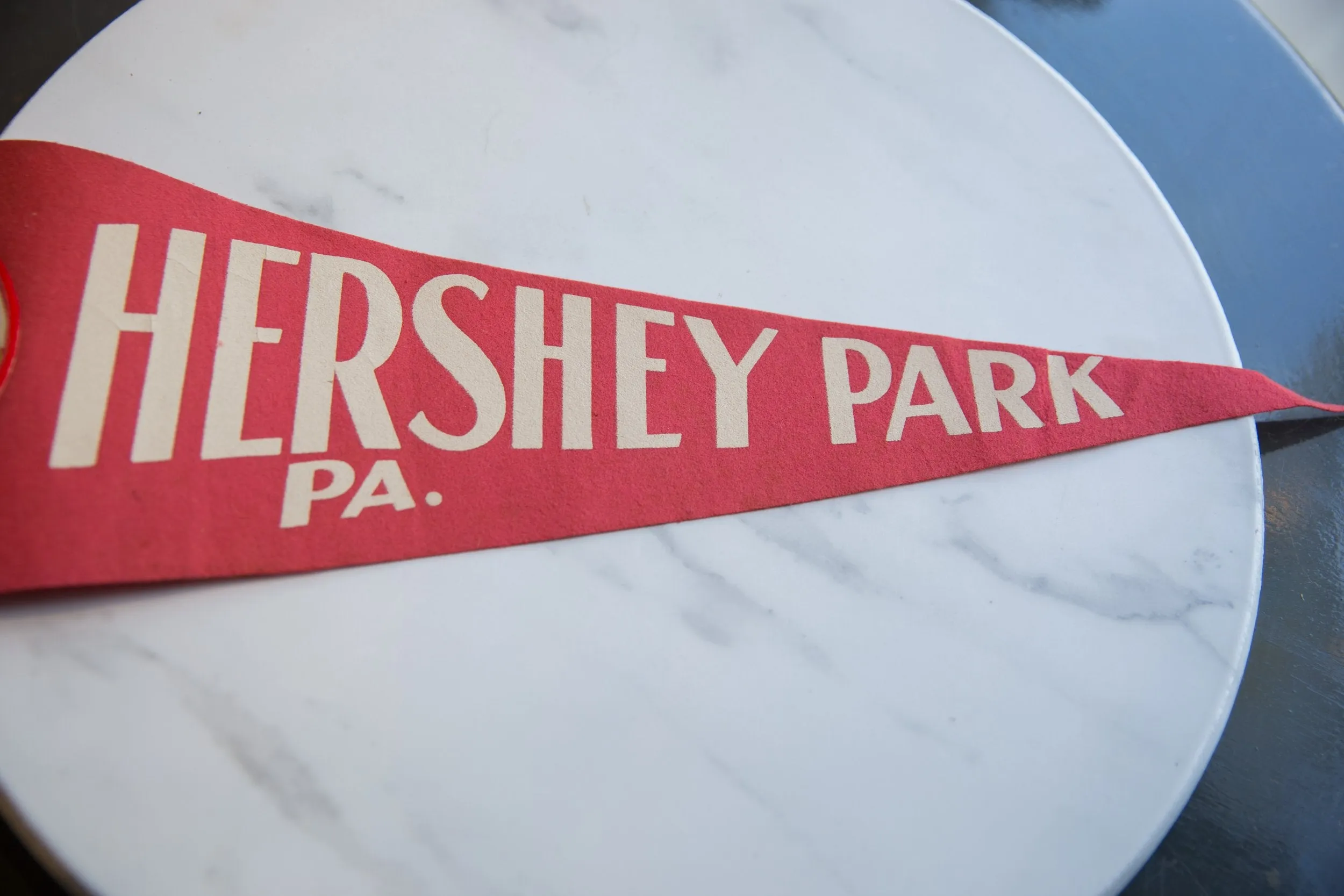 Vintage Hershey Park PA Felt Flag
