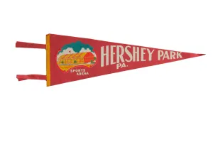 Vintage Hershey Park PA Felt Flag