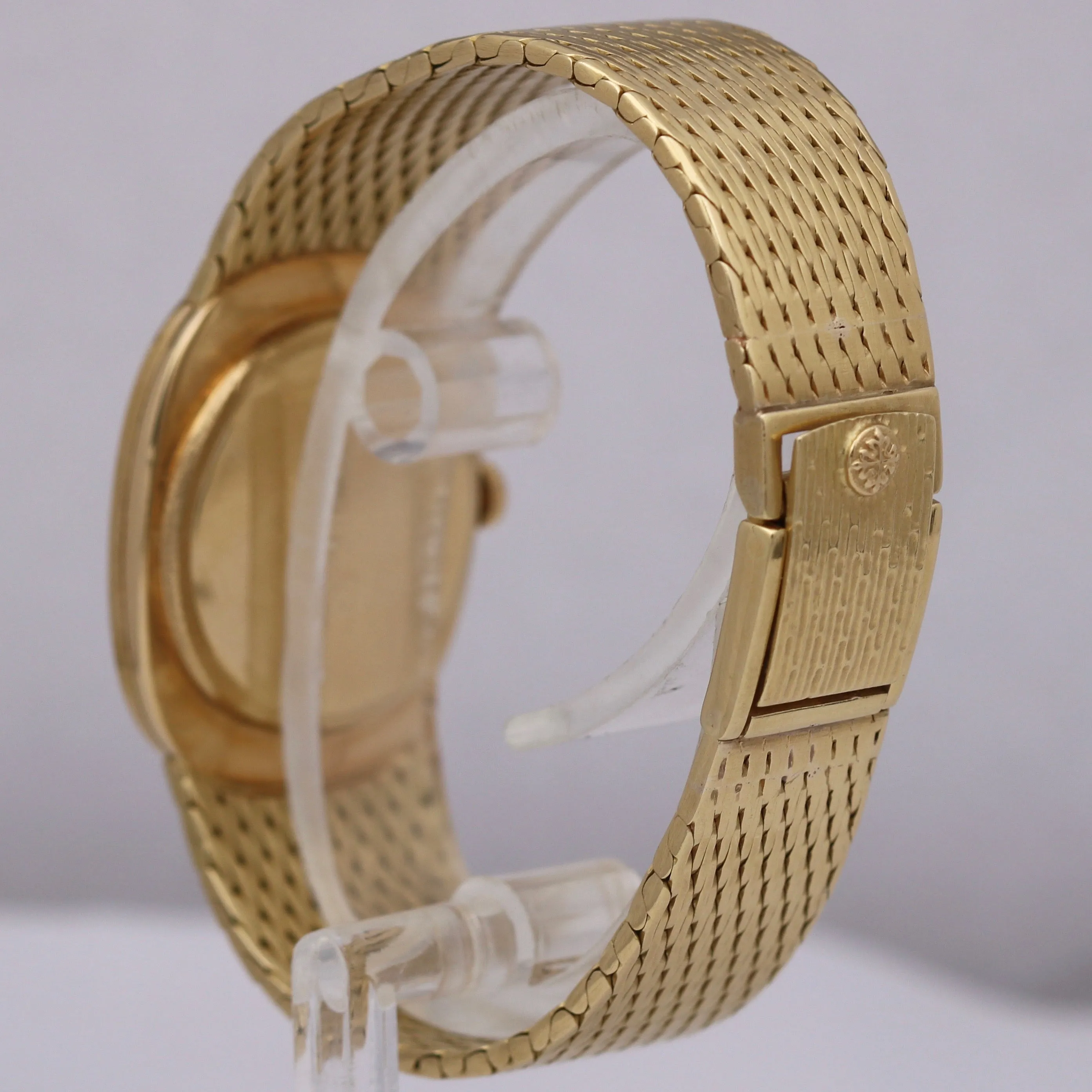 Vintage Patek Philippe Ellipse 3748/1 18K Gold Blue Dial 27x32mm Watch Box