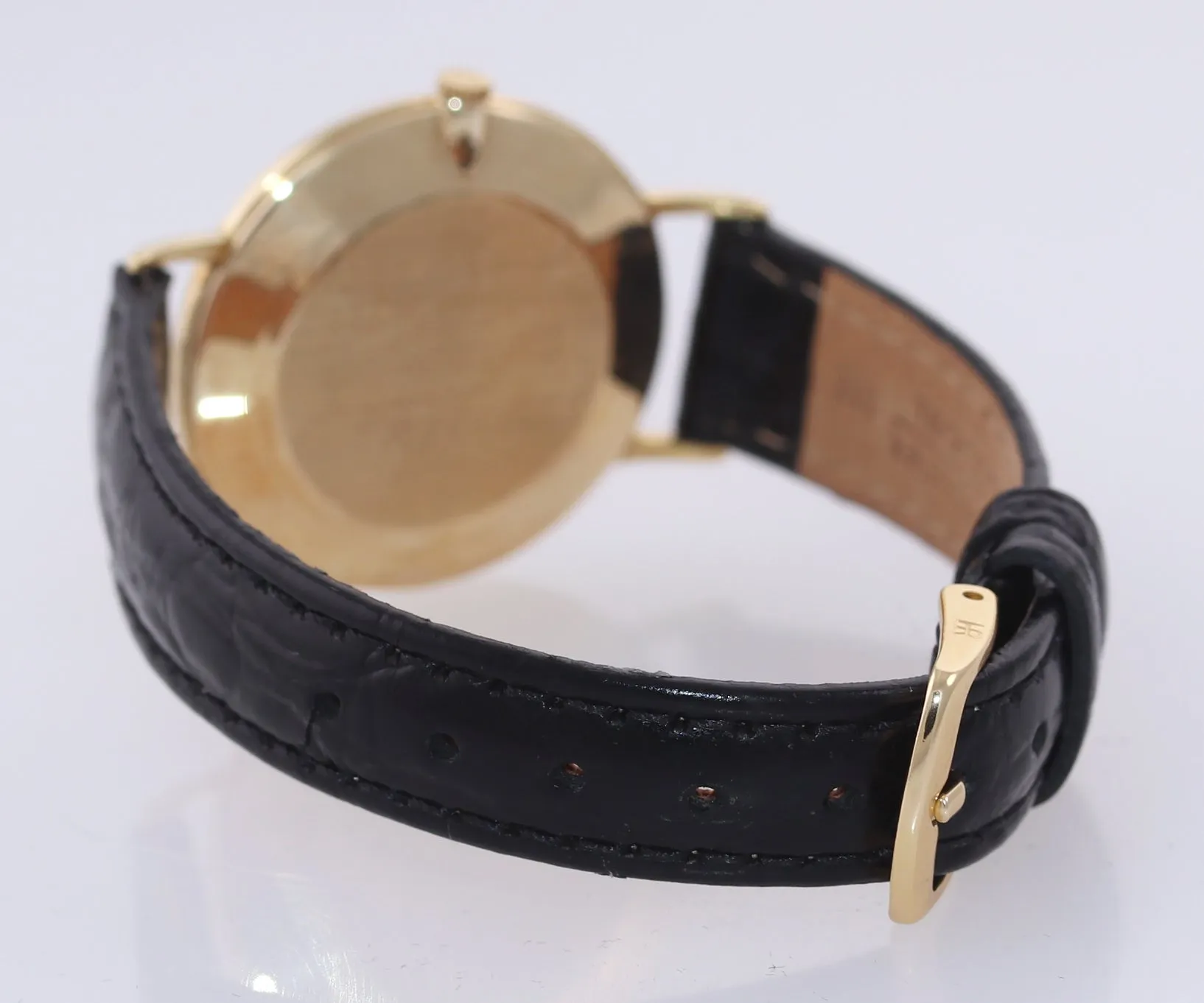 Vintage Rolex Geneve 3601 Solid 14k Yellow Gold 30mm Manual Wind Watch