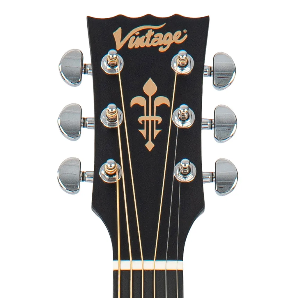 Vintage Stage Series Grand Auditorium'Cutaway Electro-Acoustic Guitar ~ Natural