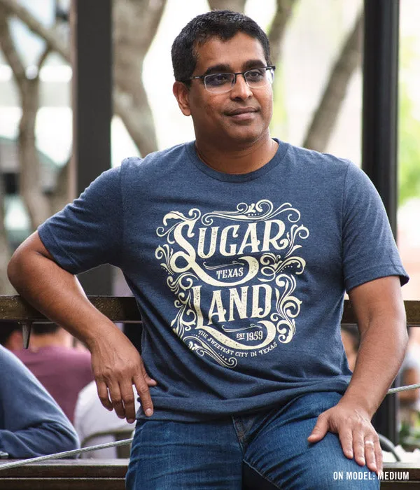 Western Sugar Land Tee - Heather Navy