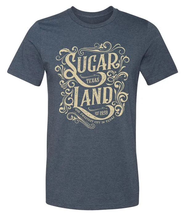 Western Sugar Land Tee - Heather Navy