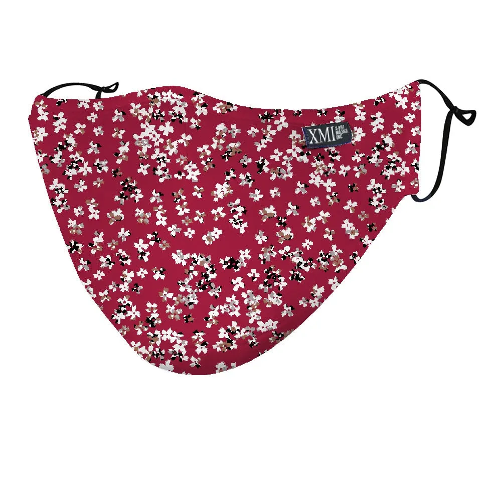 White Flower printed mask